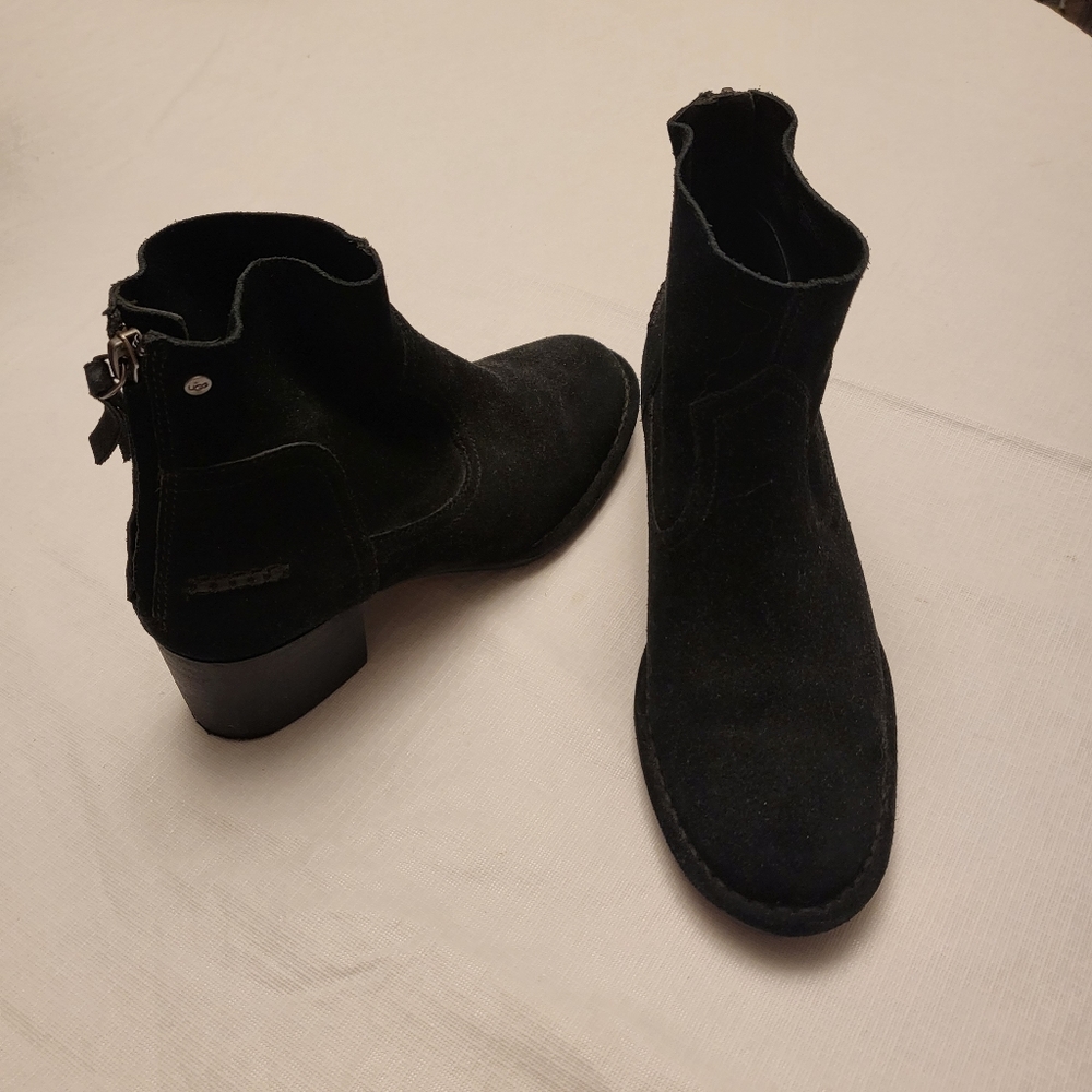 UGG  Black Suede Booties